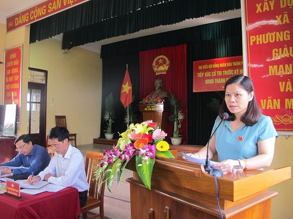 Đại biểu HĐND TP tiếp xúc cử tri trước kỳ họp thứ 5 tại Ba Đình, Đan Phượng, Thường Tín